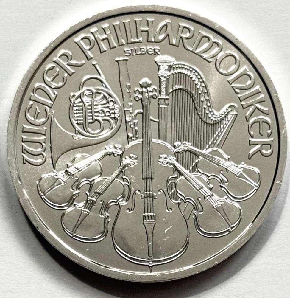 2017 Republik Osterreich Wiener Philharmoniker 1,50 Euro 1 ozt .999 Silver: Winner shall receive one (1) coin precisely resembling the one shown here. (SJ/B)