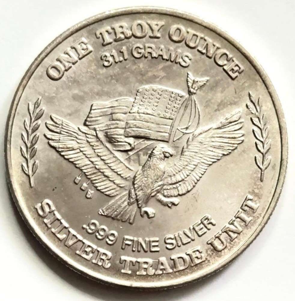 1981-CC Silver Trade Unit U.S. Assay Office San Francisco 1 ozt .999 Silver: Winner shall receive the exact round shown here. (SJ/B)