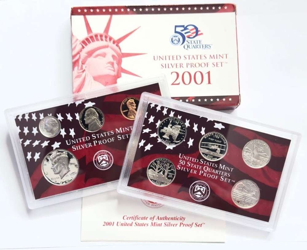 2001 U.S. Mint Silver Proof Set (10-coins) (1 of 4)