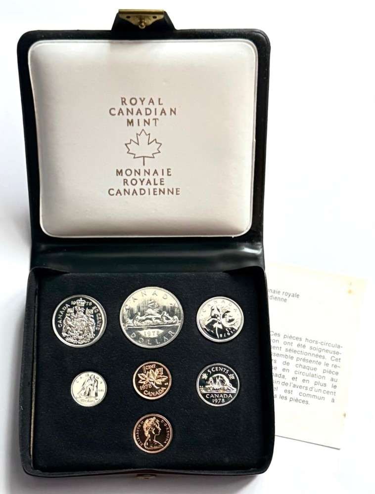 1978 Royal Canadian Mint Uncirculated Double Penny Proof-Like Set (7-coins) (1 of 4)