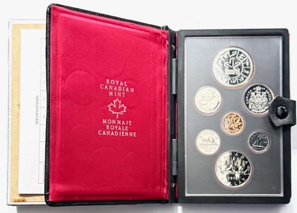 1978 Royal Canadian Mint Silver Dollar Prestige Proof-Like Set (7-coins) (1 of 5)