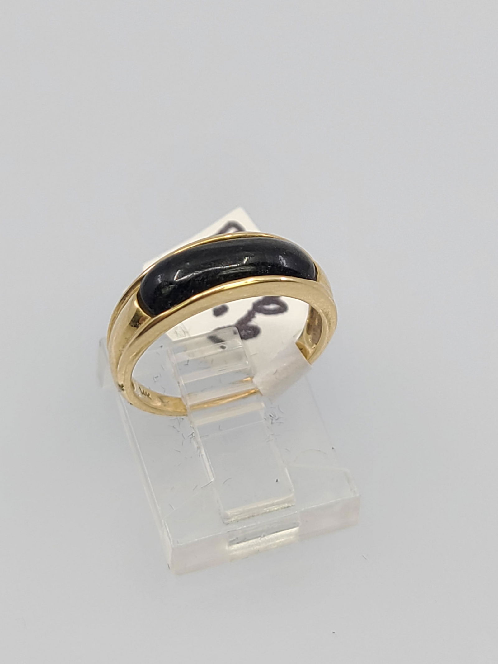 14kt Yellow gold black onyx ring (1 of 1)