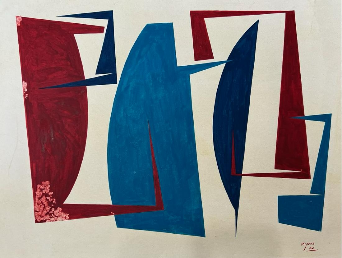 Jose Maria Mijares 1961: Mix media on cardboard 14”x18”.
