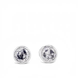 24kt White Gold Salt & Pepper Diamond Studs: These salt and pepper diamond studs are the perfect pair for any outfit. The 2.40 ct of diamonds are set in 14k white gold. They are the perfect gift for a loved one.