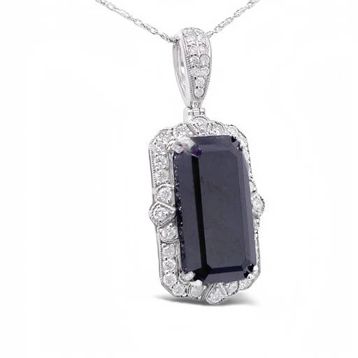 14K black diamond pendant (0112Z) on May 27, 2022 Miami Auctions and