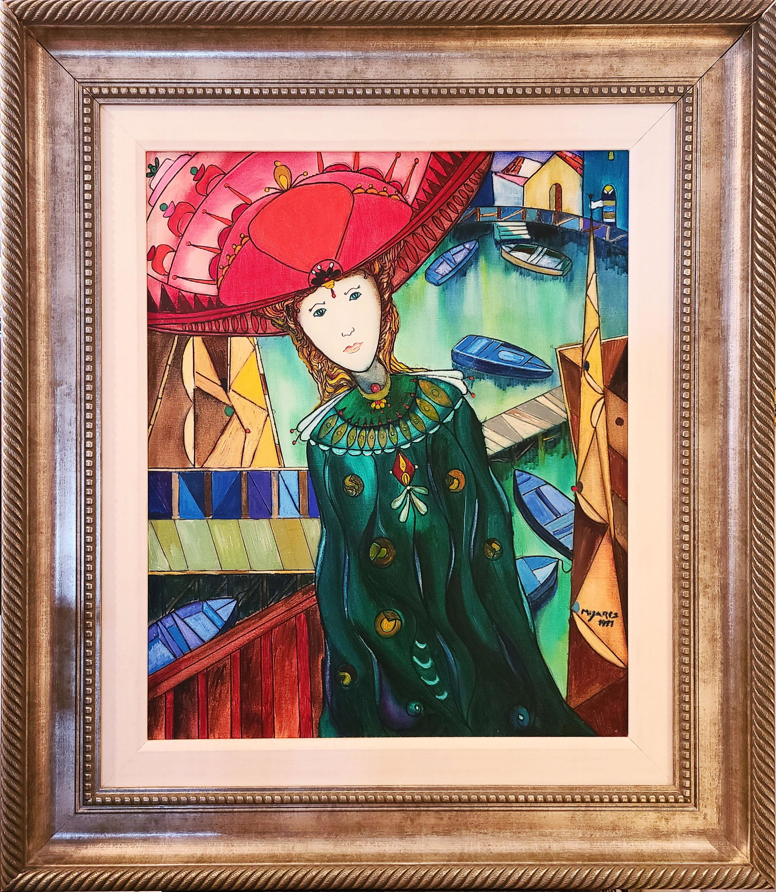 Jose Maria Mijares (1921-2004) Cuban: oil on canvas 24" x 20" dated 1997 excellent condition