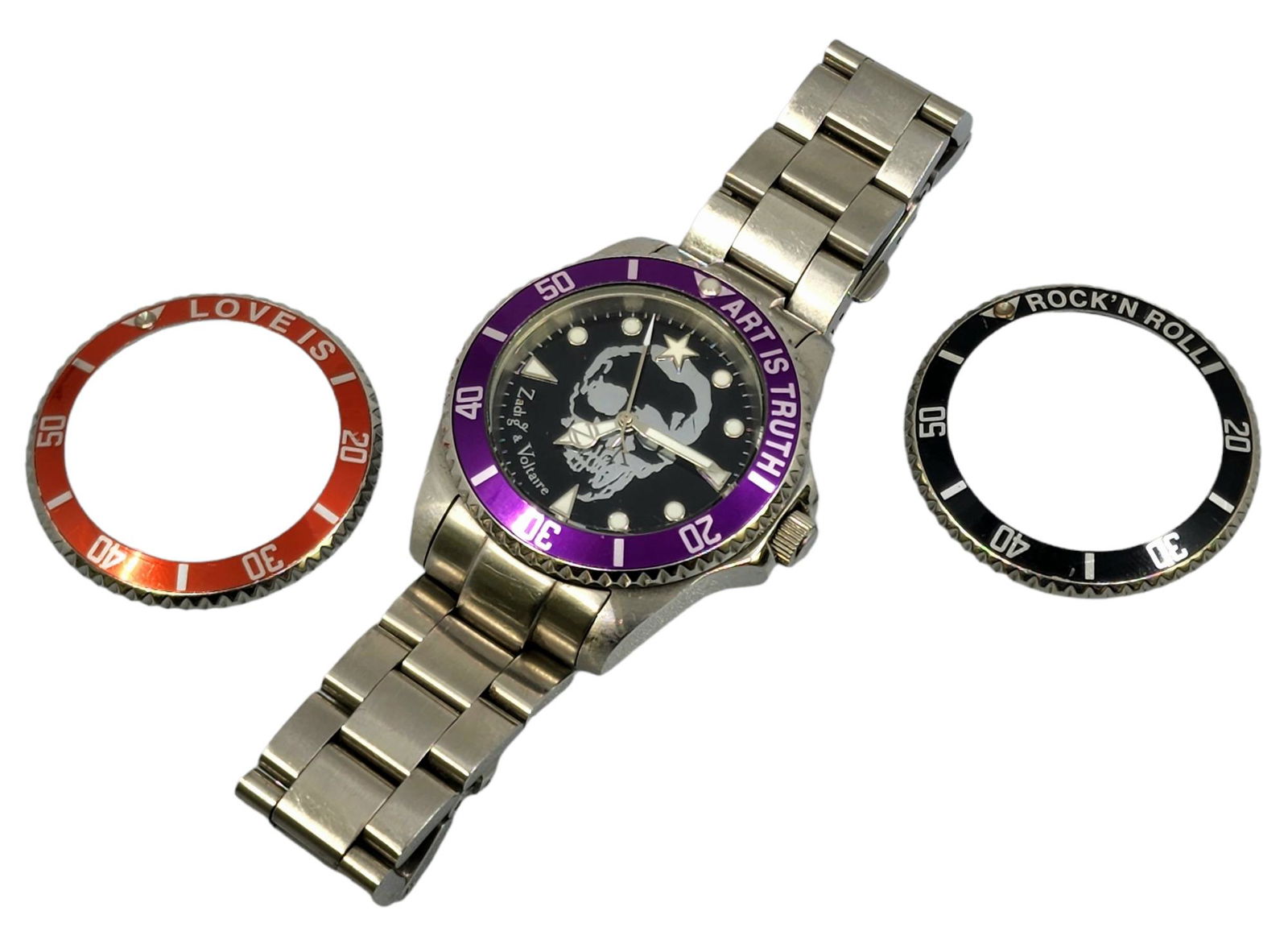 Zadig and Voltaire Skull watch with interchangeable Bezel (1 of 1)