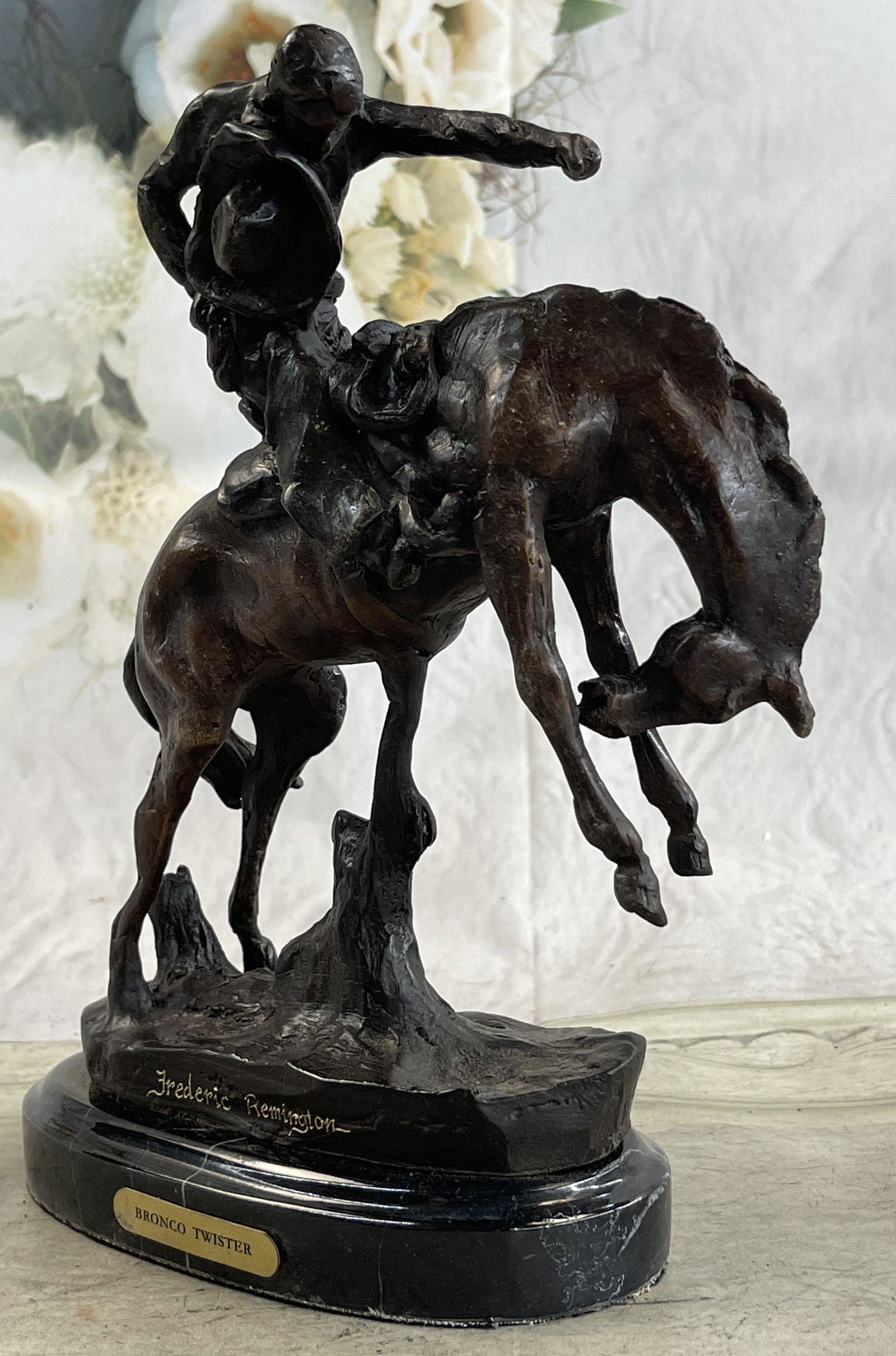 Remington "Charles Russell" Rodeo Statue (1 of 4)