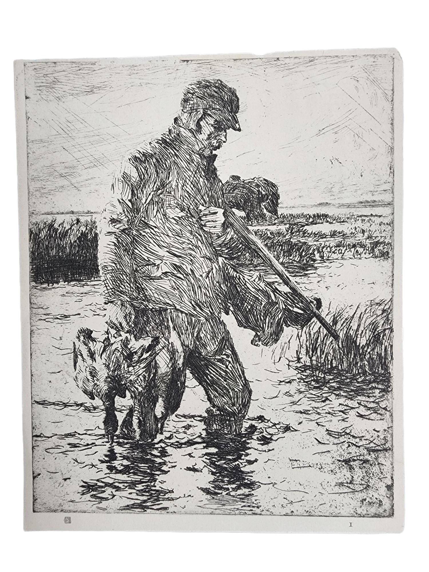 Frank Benson Antique Print (1 of 1)