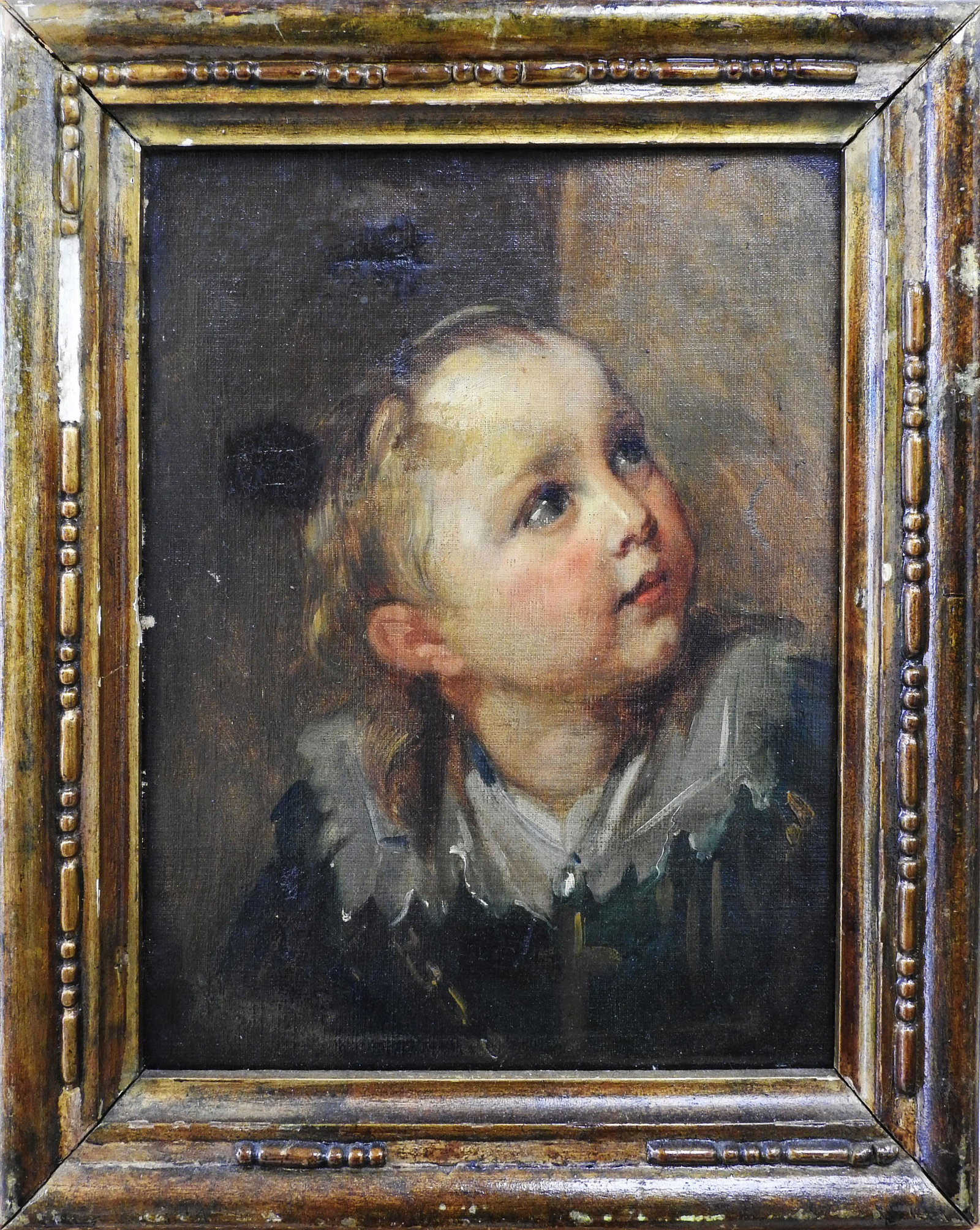 Anthonius VAN DYCK (attrb.) (1599-1641): oil on canvas relined 14" x 10.50"