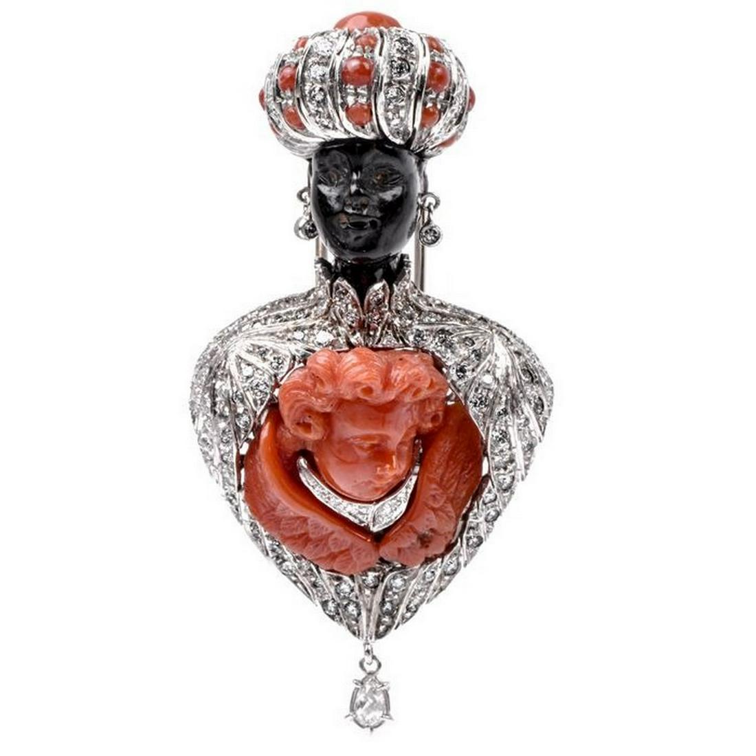 Blackamoor brooch 2024 for sale