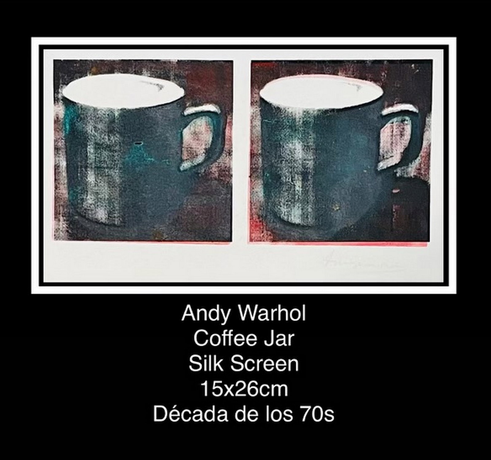 Andy Warhol: Silk Screen 15 xm x 26 cm
