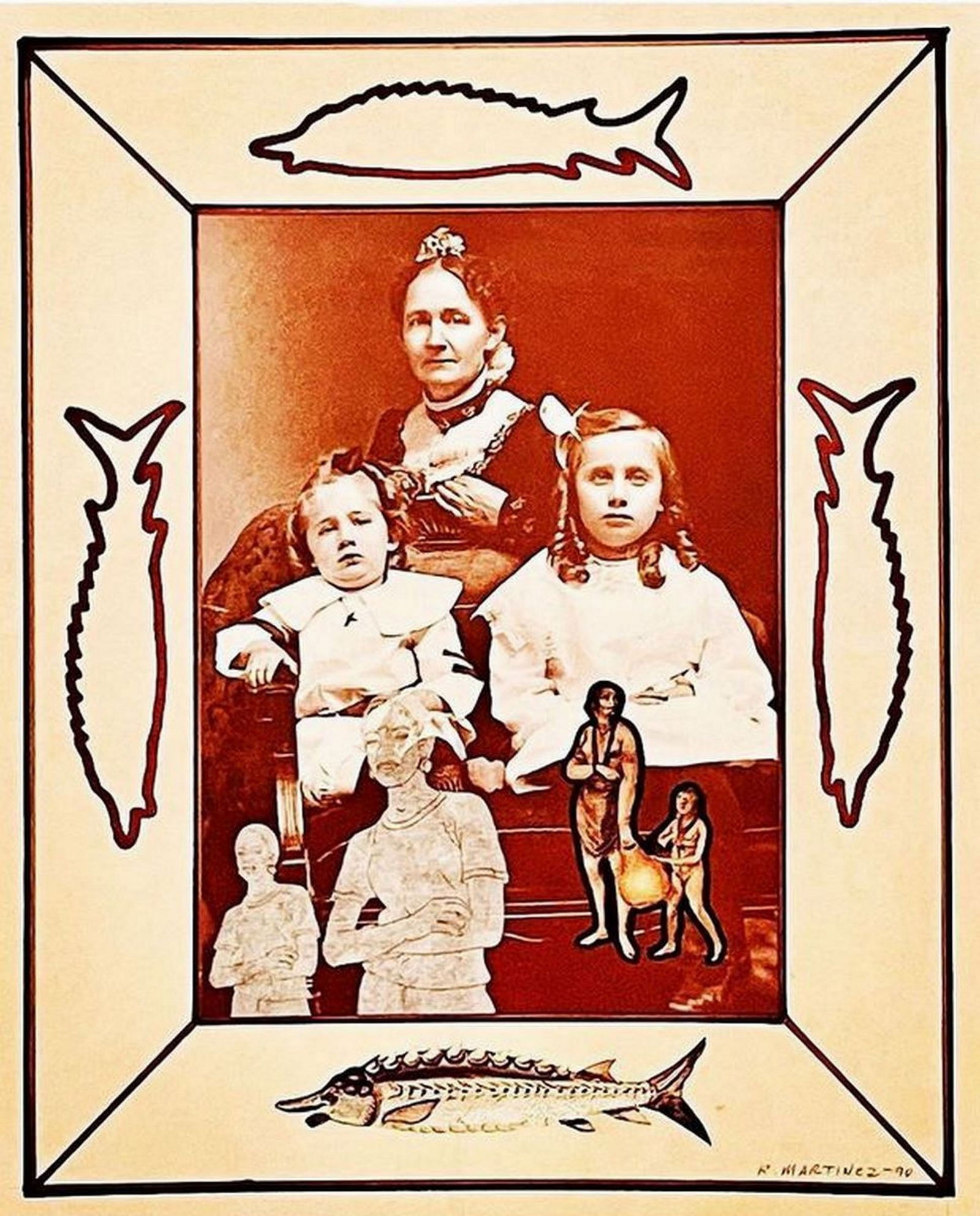 Raul MARTINEZ mixed media on board (1 of 4)