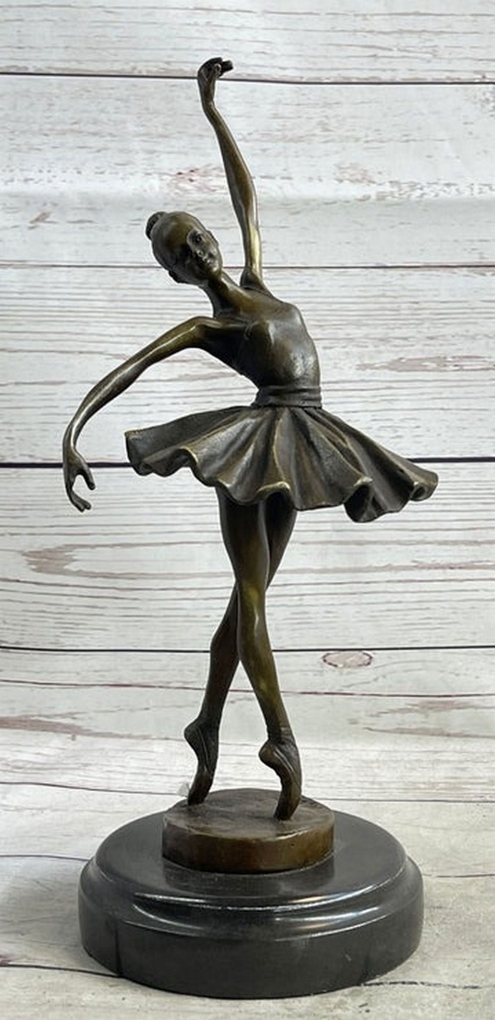 Signed Original Miguel Lopez(Milo) Prima Ballerina Genuine Solid Bronze Sculpture (1 of 4)