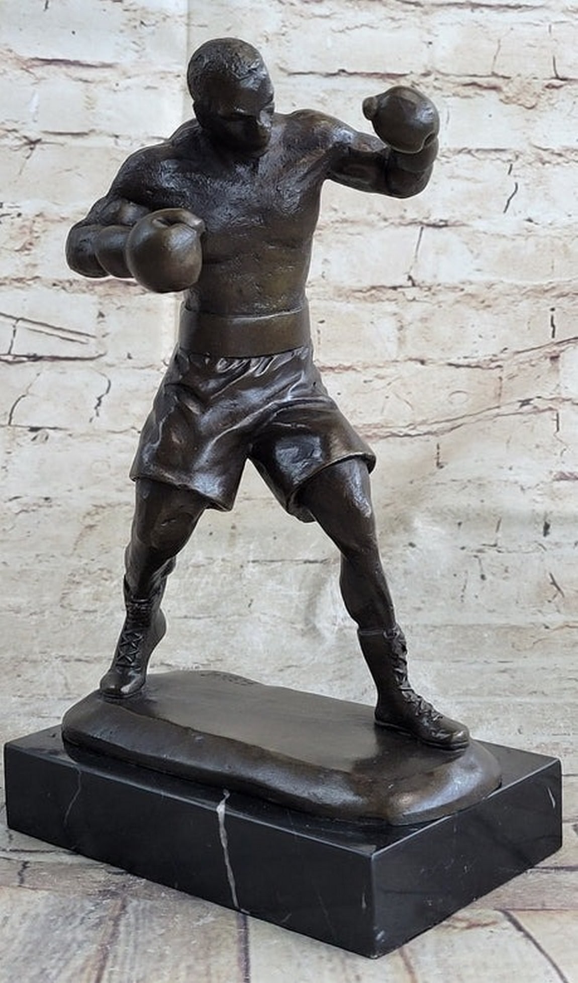 Mike Tyson Boxing Champ Boxer Bronze Sculpture Marble Base Statue Figurine Sale (1 of 4)