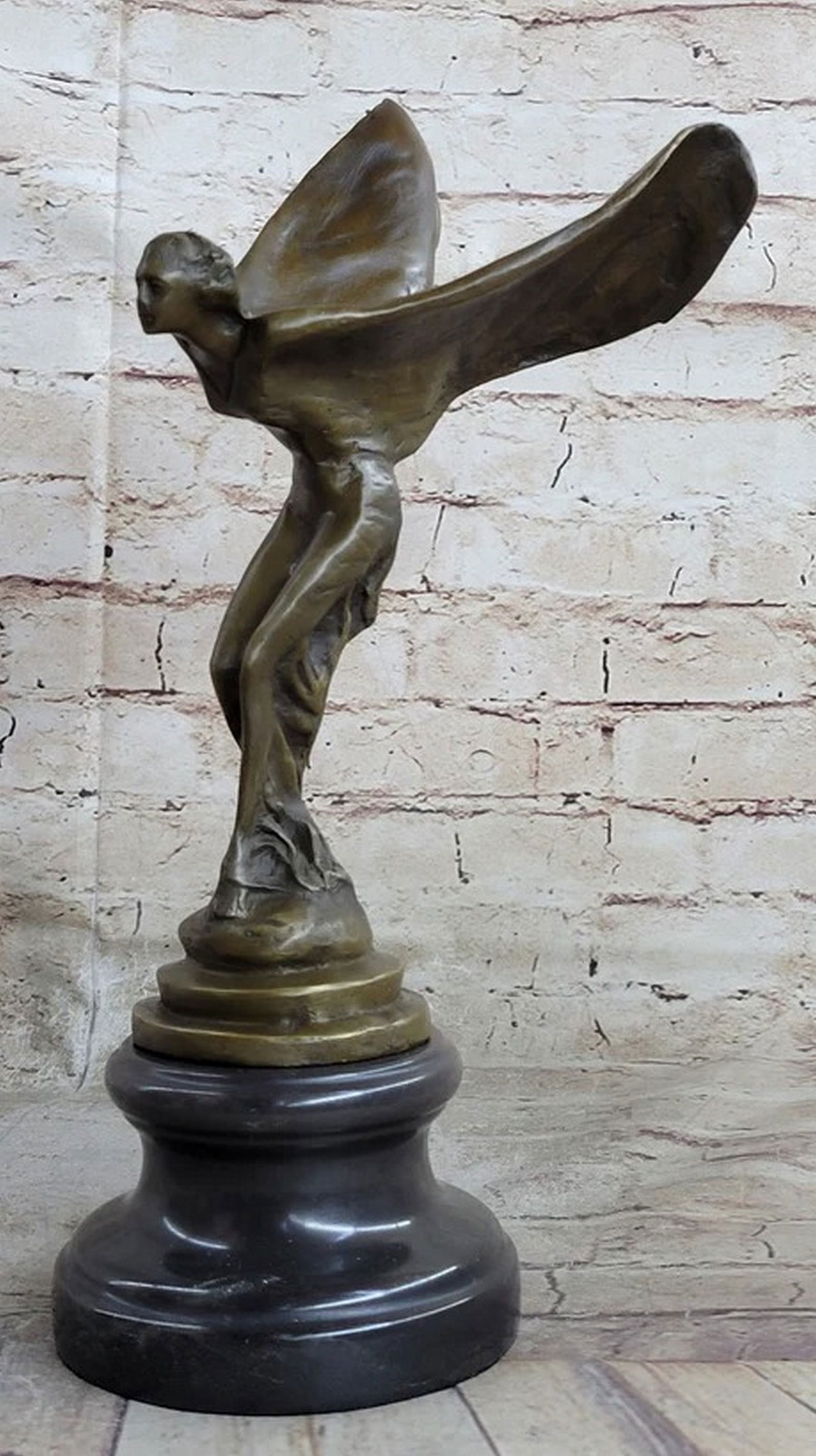 Rolls Royce 'Spirit of Ecstasy' Bronze by Charles Sykes Home Office Decoration (1 of 4)