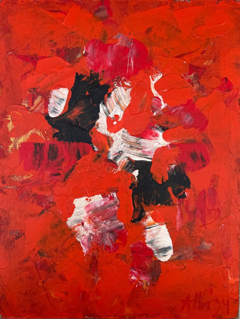 Olga Albizu: Oil/board. 15 1/8 x 11 3/8?. manner of.