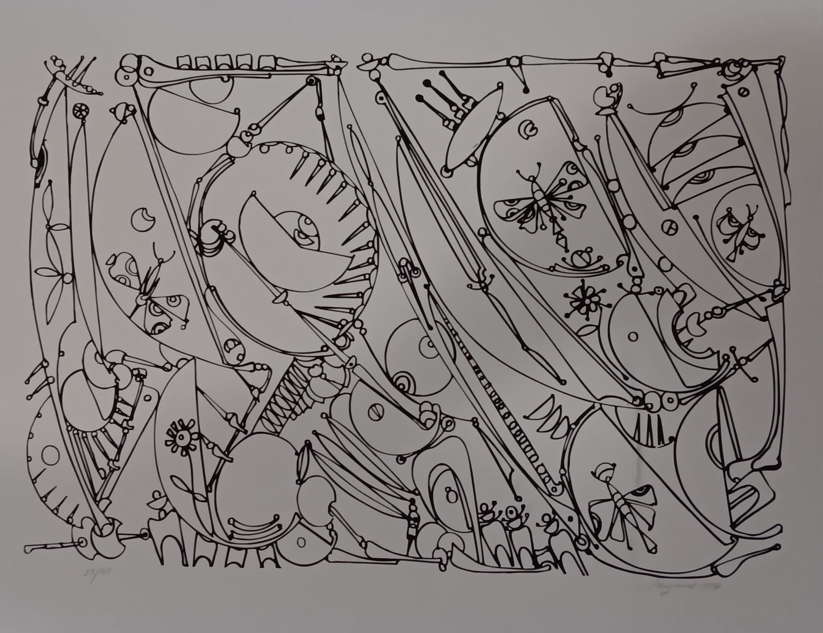 JOSE MARIA MIJARES: signed serigraph 22" x 30" 1997