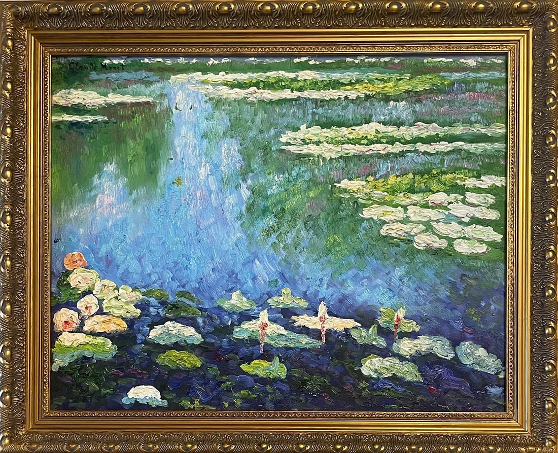 Claude Monet (in style): Oil on Canvas. 18 x 23 inches.