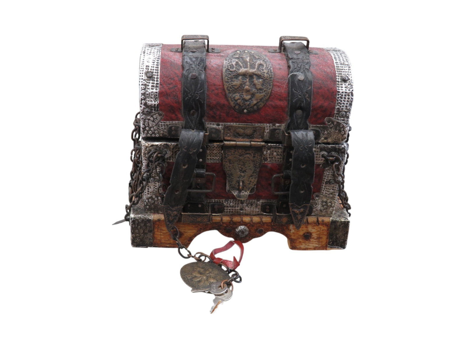 Mini Wood Jewelry Box Jewelry Chest Vintage Jewelry Organizer Case Antique Trinket Box (1 of 4)