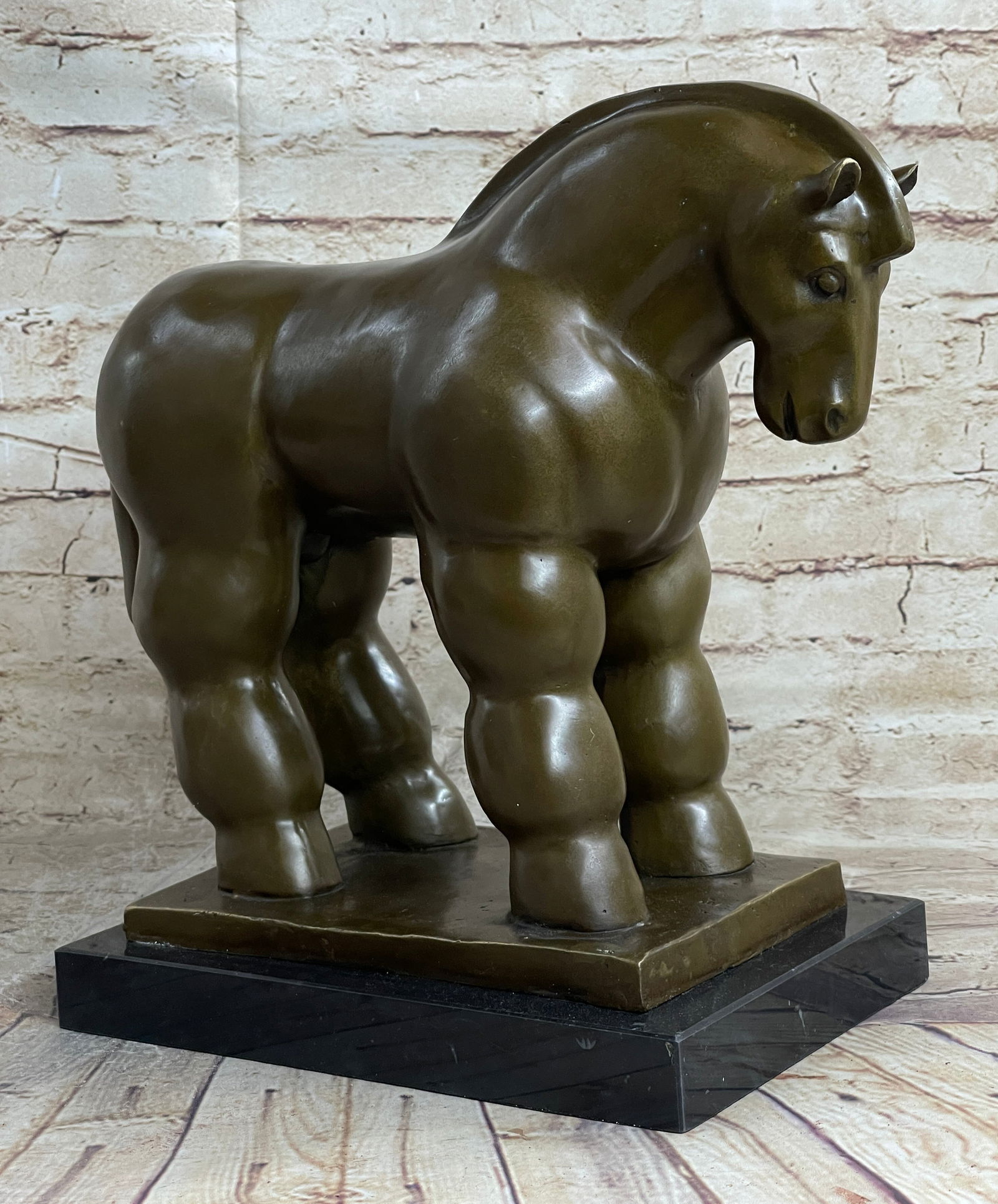 Modern Art Roman Horse Bronze Figurine by BOTERO Statue (1 of 5)