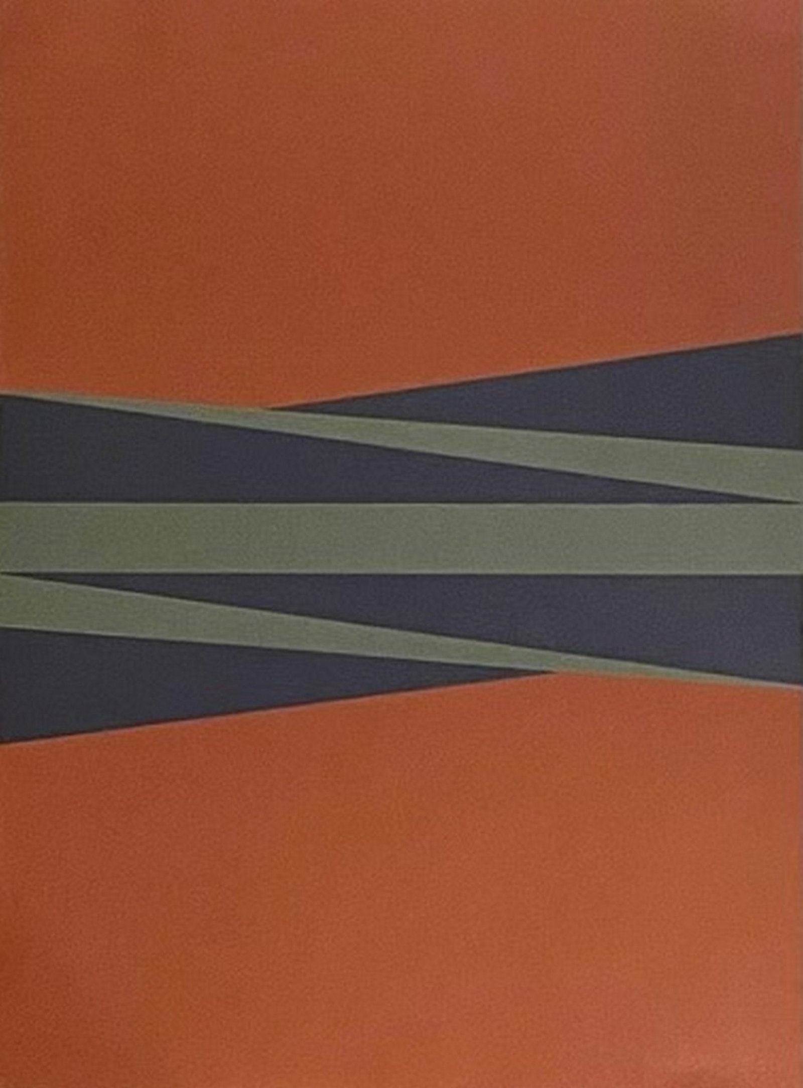 Verena Loewensberg: Collage on cardboard. 16 x 11.8 inches. 1976