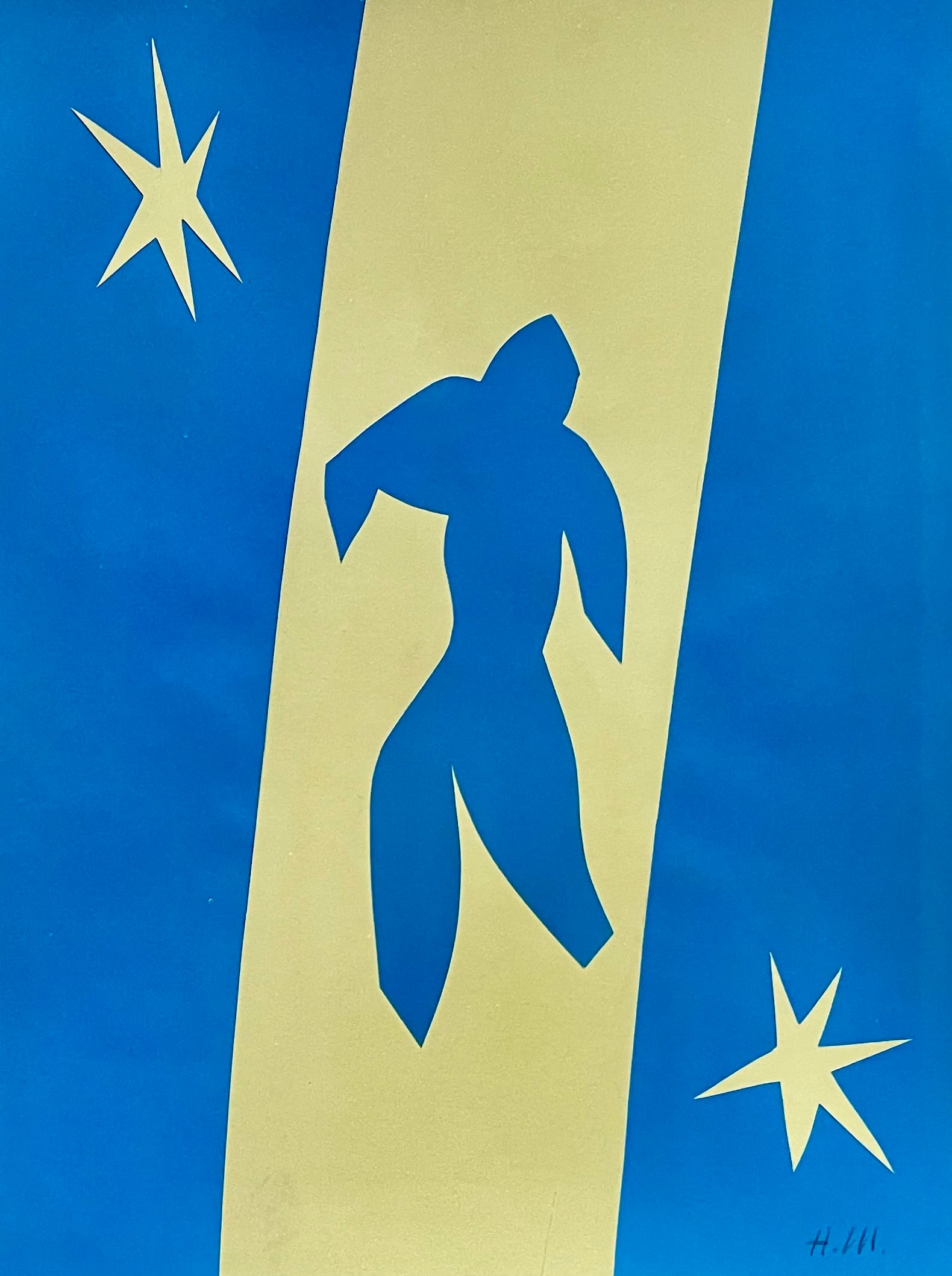 Henri Matisse: 34x 25cm. Collage on Paper