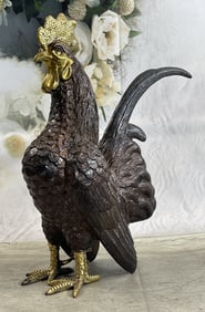 Moigniez Metal Rooster Farm Bronze
