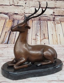 Milo Elk Bronze Statue