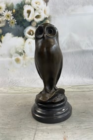 MILO OWL BIRD BRONZE SCULPTURE