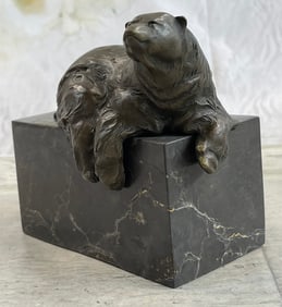 Milo Art Deco Polar Bookend Bronze