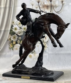 FEDERIC REMINGTON BRONCO SCULPTURE