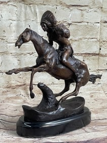 Remington "Warrior" Bronze Sculpture