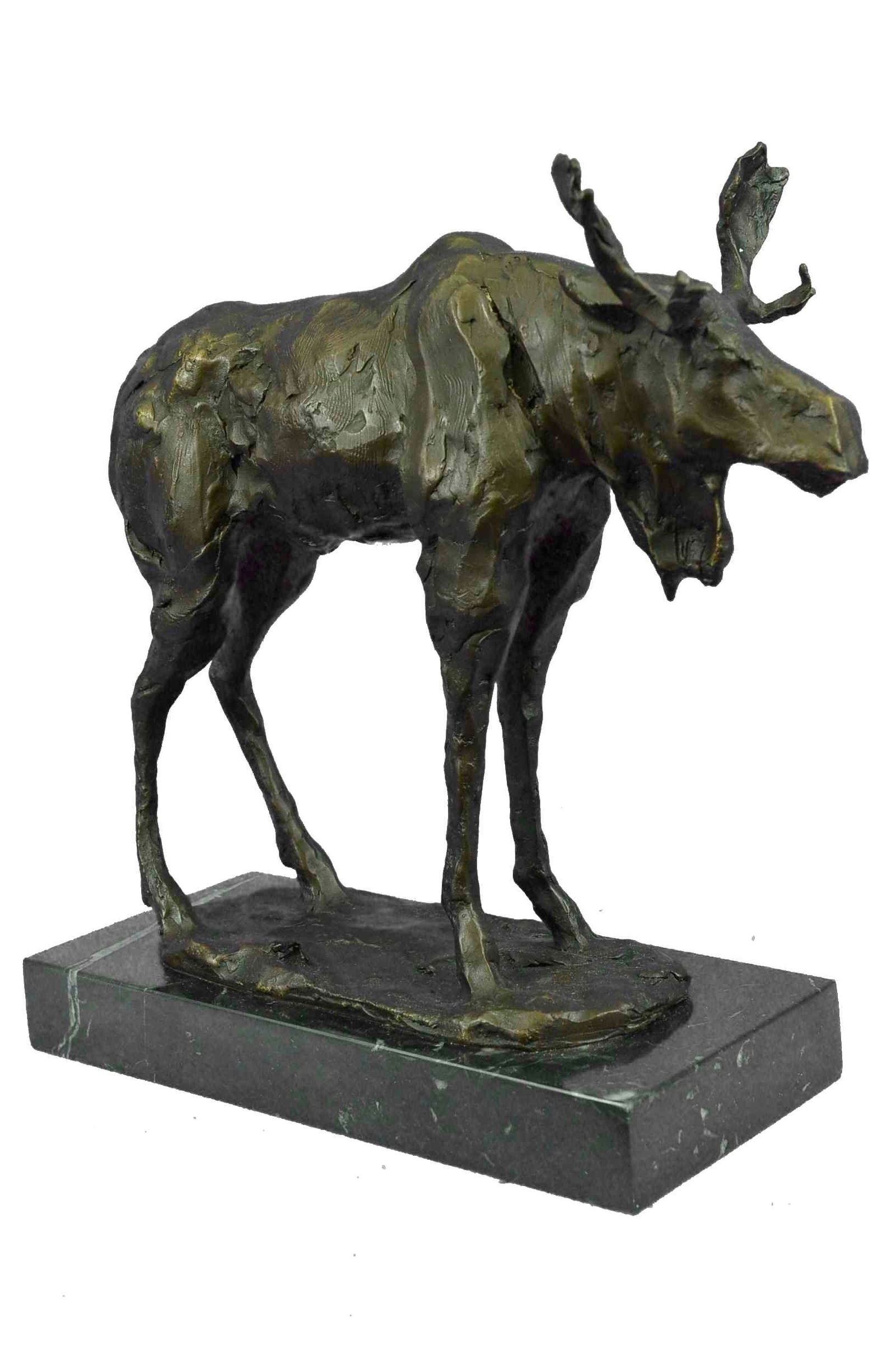 Handmade Bronze Sculpture Statue Moose Musuem (1 of 4)