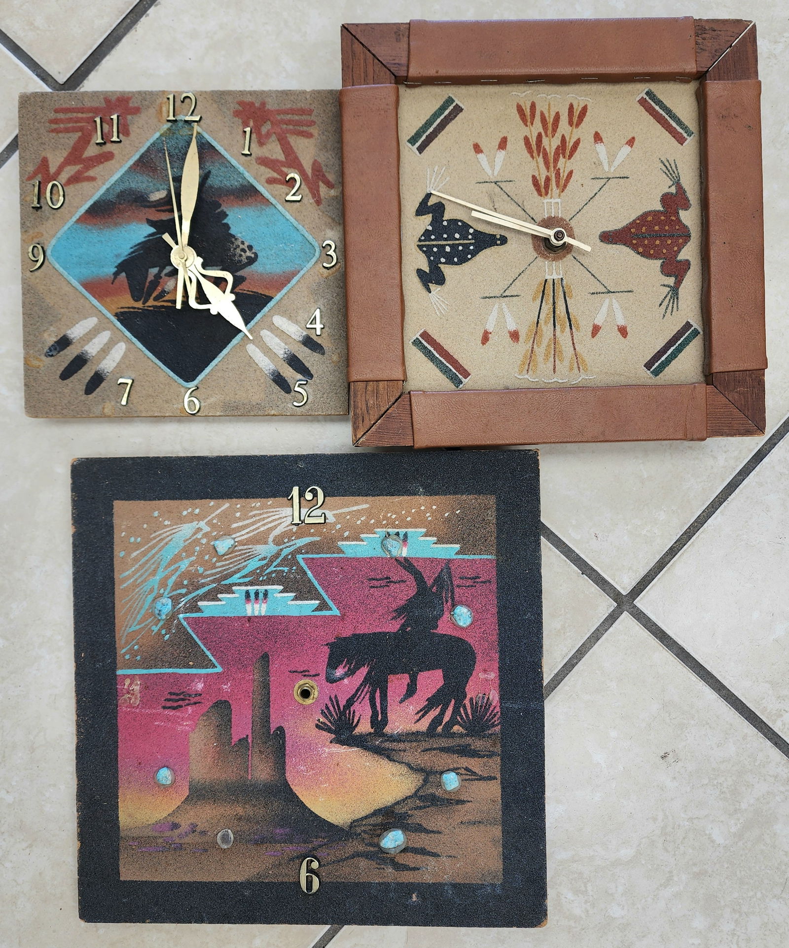 Native American Sand Clock Paintings: assorted sizes