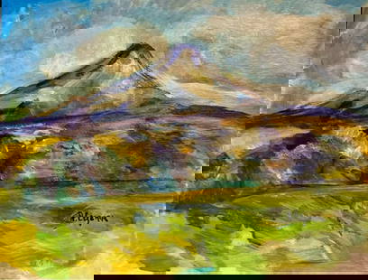 Paul Cezanne (manner ): 11 x 14 inches. Oil on cardboard