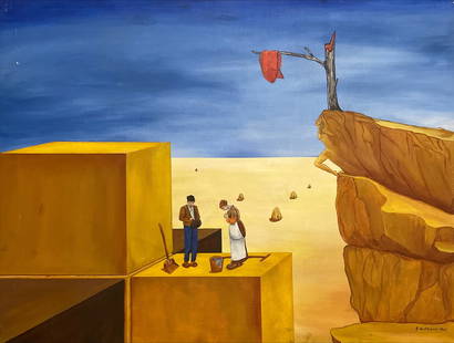 Giorgio De Chirico atrib: 31 x 40 inches. Oil on Canvas.