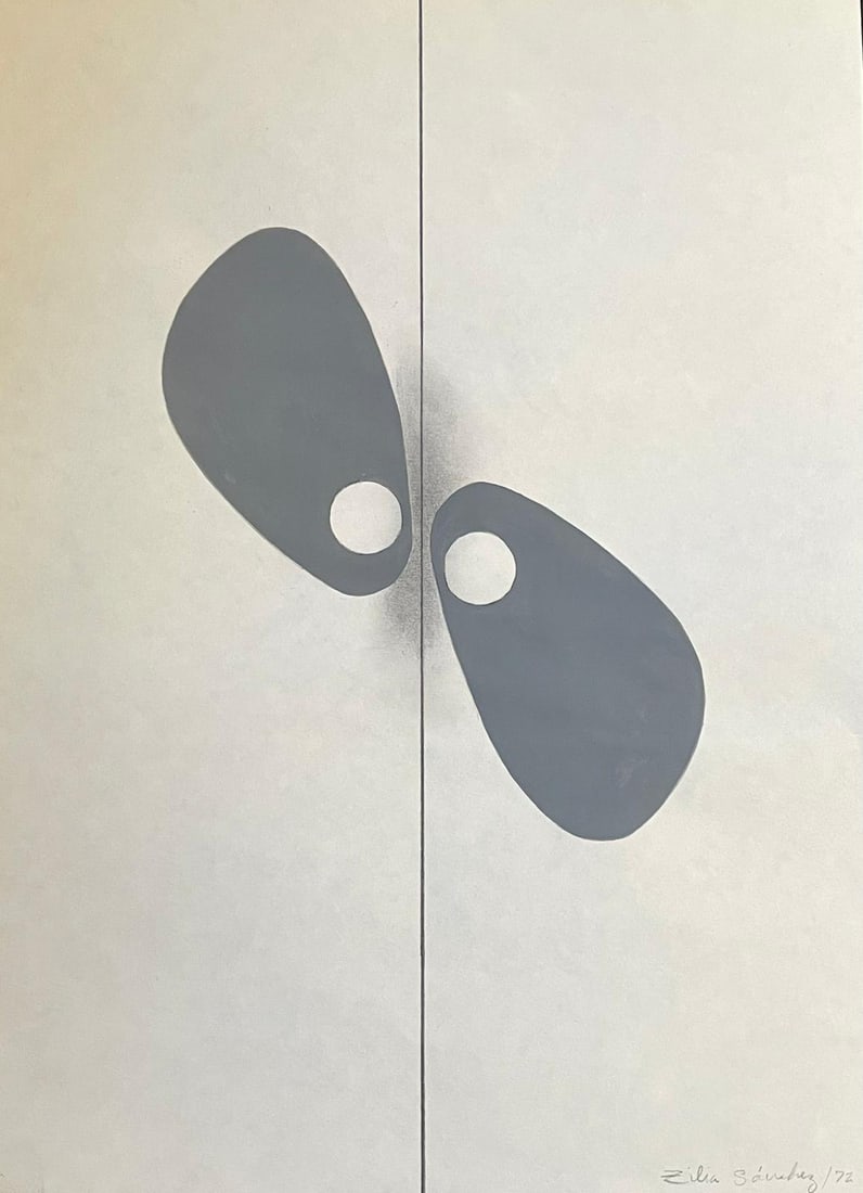 Zila Sanchez: Gouache and graphite on cardboard. 18 x 13 " inches. 1972.
