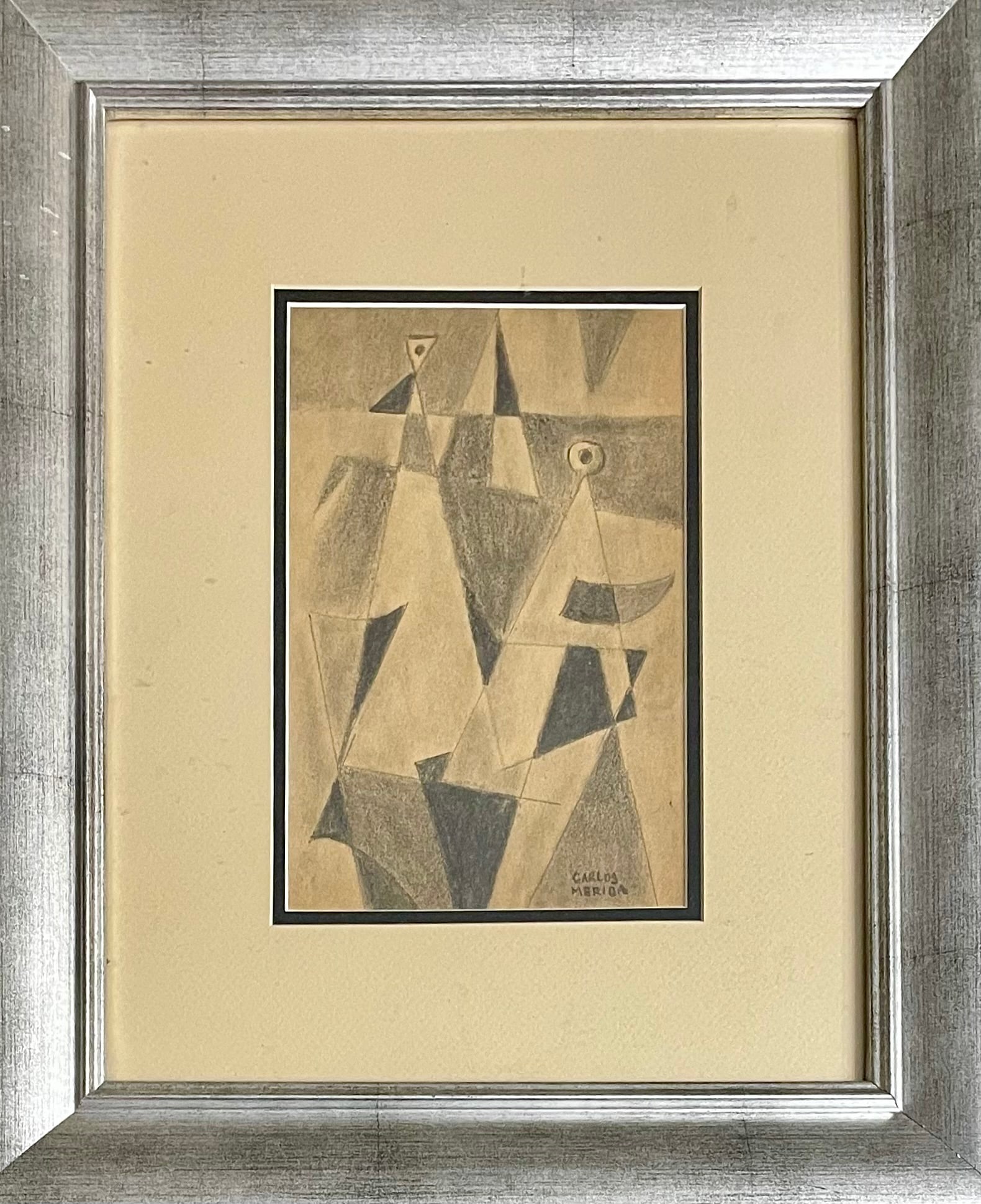 Carlos Merida (manner of): 8,5 inches x 6 inches framed 17,5 x 14.5 inches