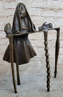 Rare Signed Dali Wicked Gruesome Severed Head Bronze Statue Sculpture: Total Dimensions: Height 11'' x Width 7''Approximate Weight: 5 LBSOriginal Reproduction: Reproduction