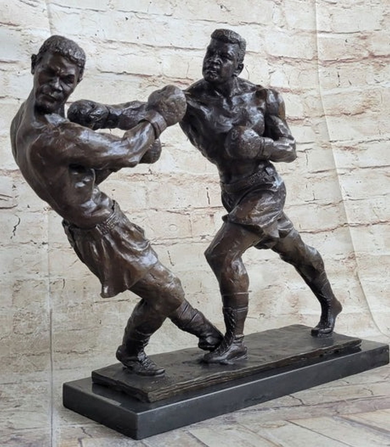 Muhammad Ali & Sonny Liston Second Round Fight Boxing Boxer Bronze (1 of 3)