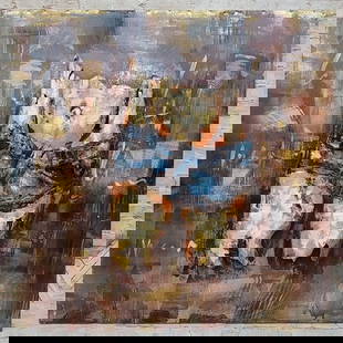 Large Handcrafted Unique 3D Metal Wall Hanging Art Decoration Sculpture: Total Dimensions: Height 32'' x Width 32''Approximate Weight: 10 LBSOriginal Reproduction: Original