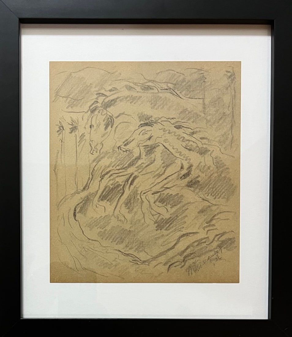 Carlos Enriquez graphite 8.5?x7.5?atrib (1 of 1)