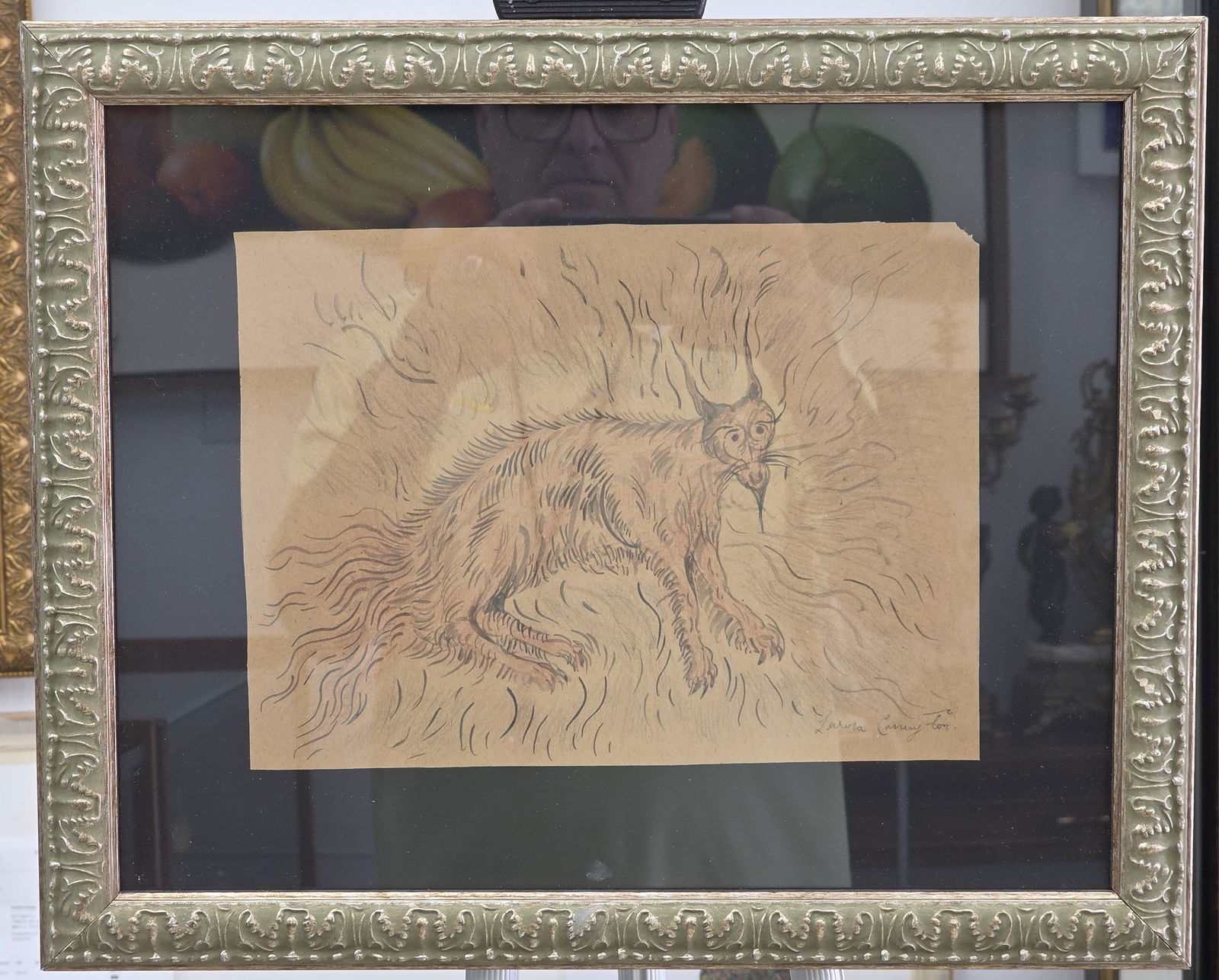 mixed media on paper signed Leonora Carrington (1 of 4)