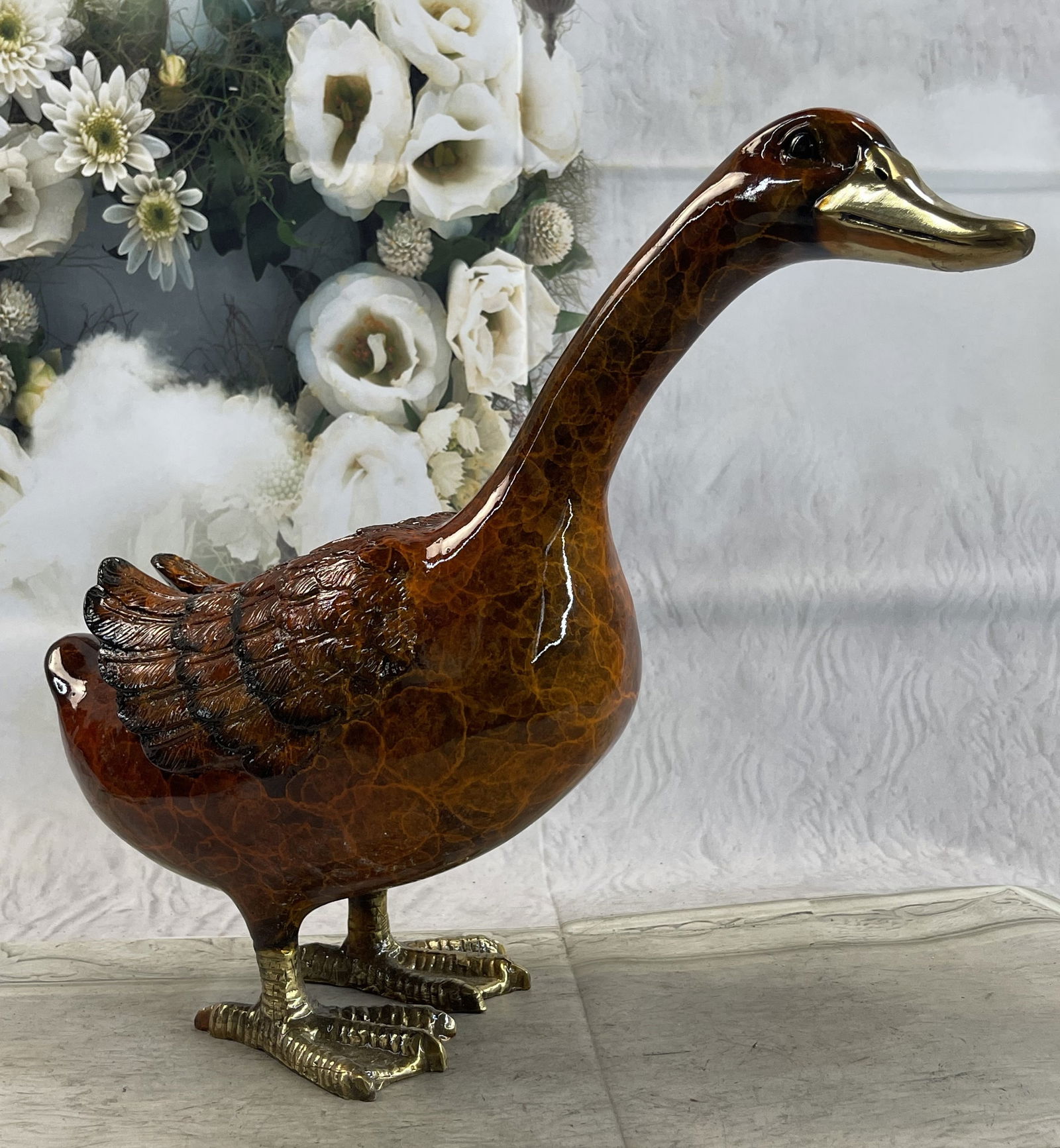Vienna Bronze Garden Duck Bronze (1 of 4)