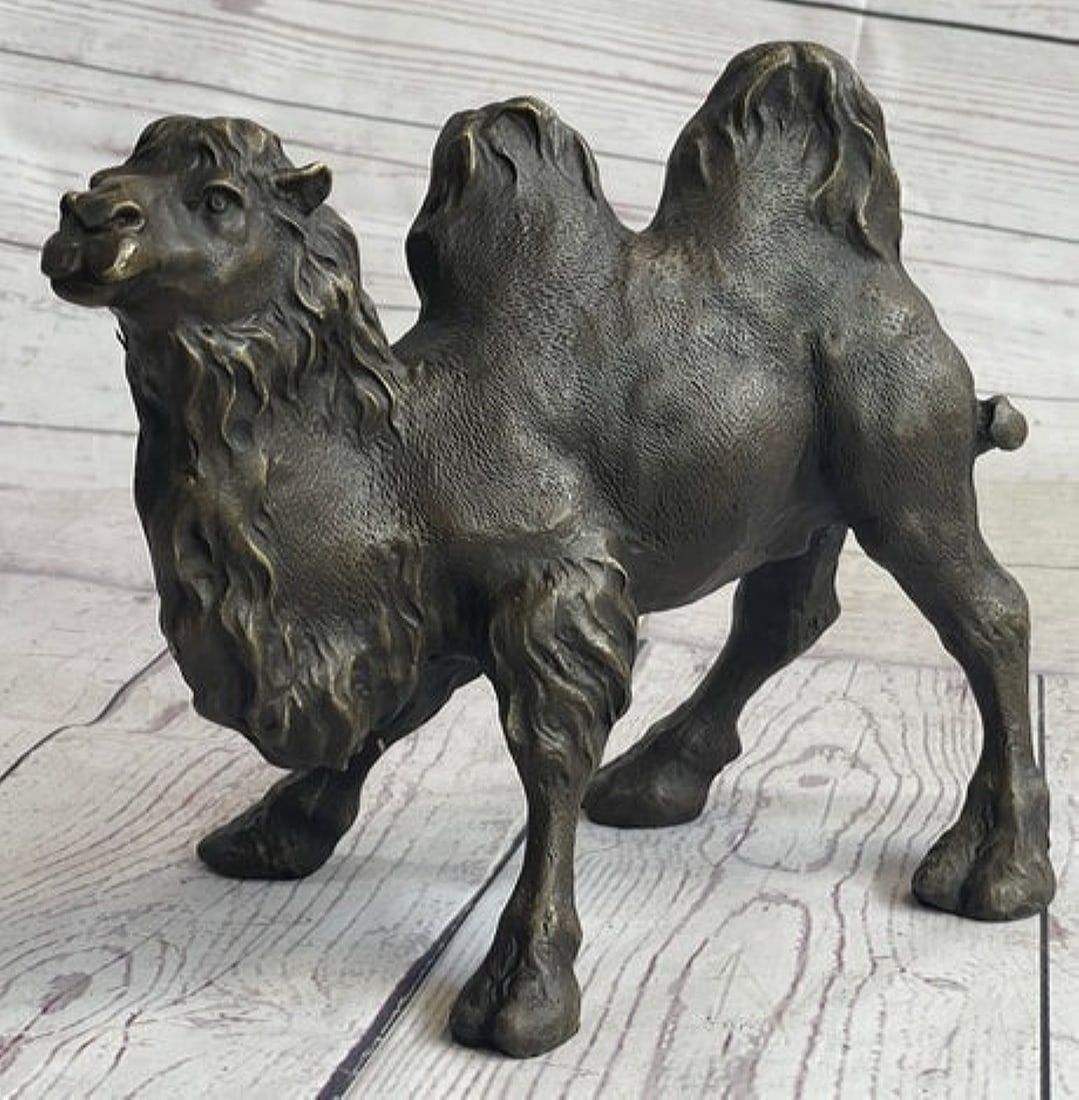 Dromedary or Bactrian Camel Bronze Figurine Figure Statue Sculpture (1 of 4)