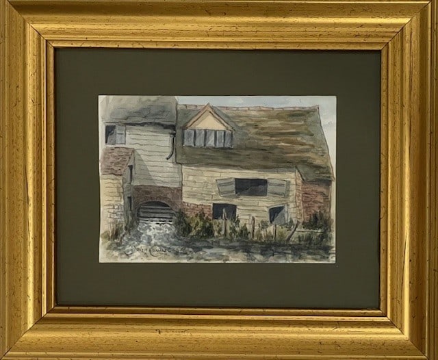 John constable.: Watercolor 5x7 without frame