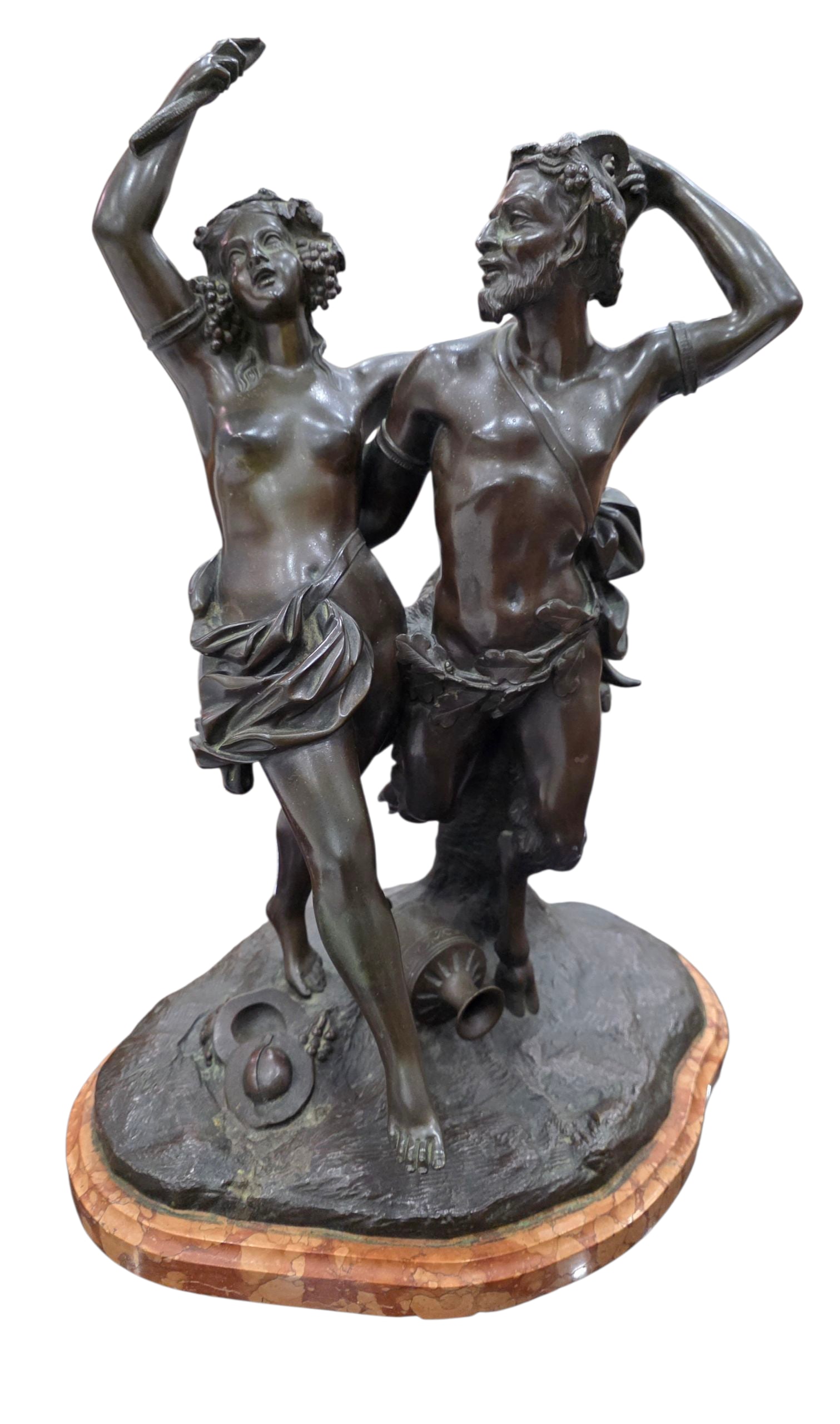 Claude Michel CLODION (1738-1814) Sculpture: 19" x 13" x 10" excellent condition