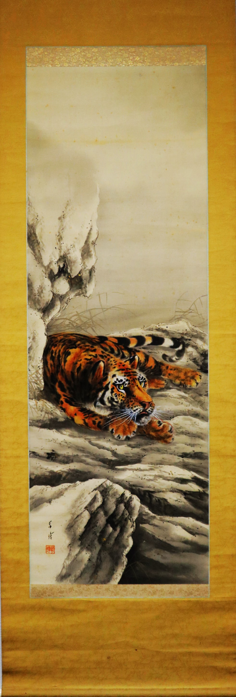 Japanese Tiger Hanging Scroll Painting Ink on paper (1 of 10)