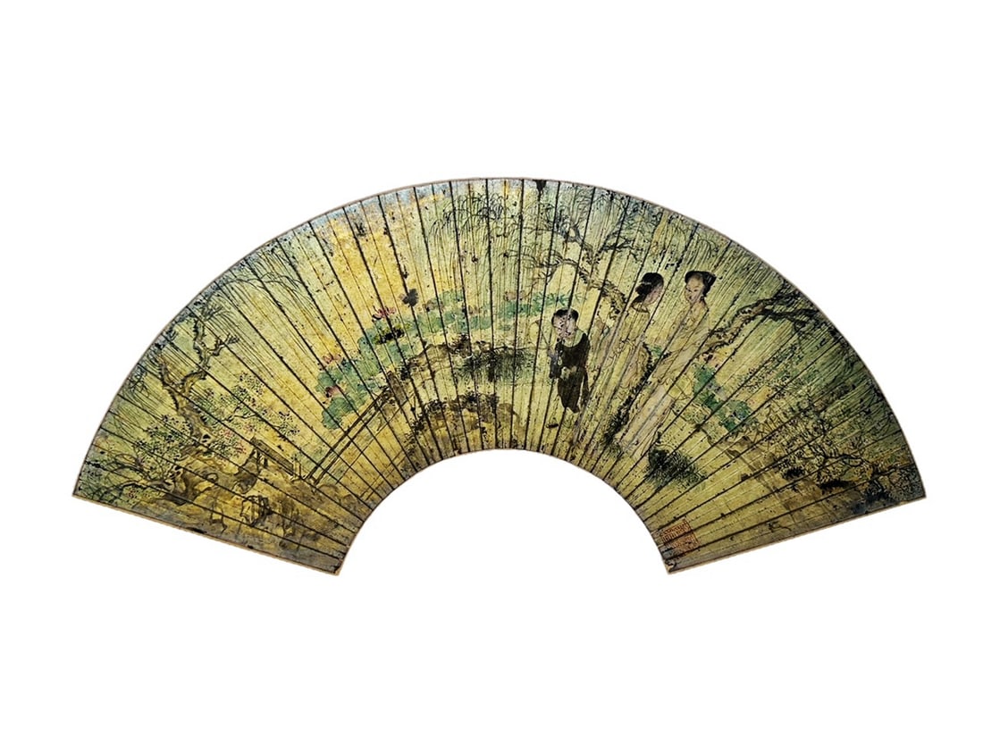 Anonymous (19th/20th Century) Fans On Gold Paper (1 of 9)